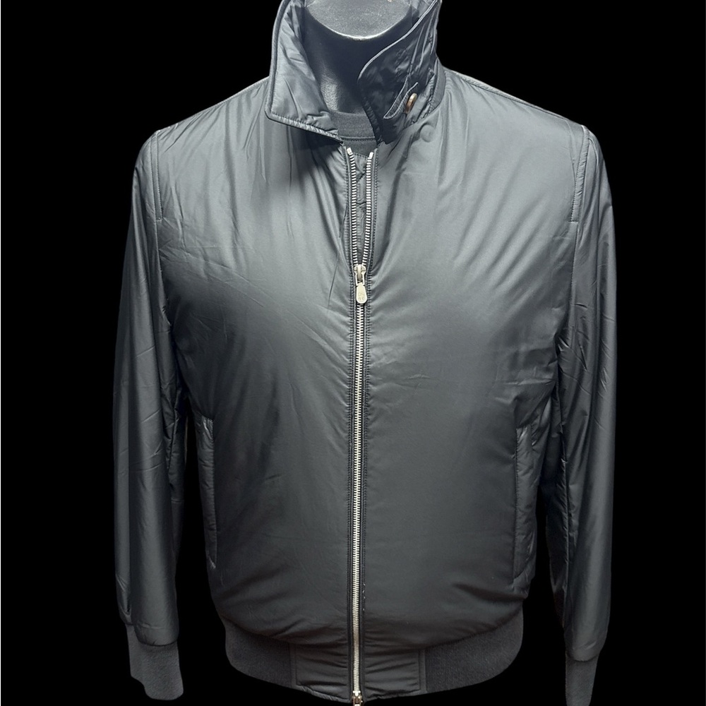 Brunello Cucinelli Black Bomber Jacket